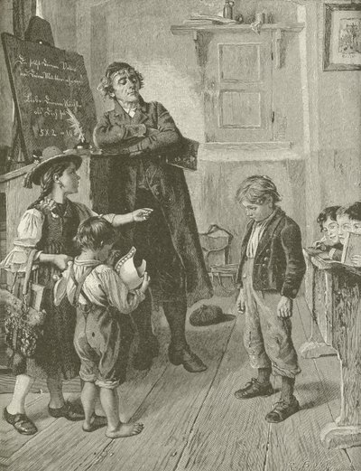 Wシュッツェの絵画からの無謀な瞳孔 作： American School