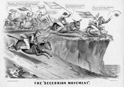 分離運動、キュリアー＆アイブス、ニューヨーク、1861年発行 作： American School