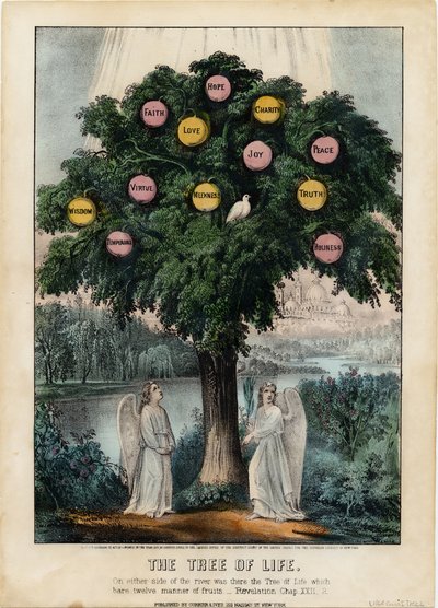 ツリー・オブ・ライフ、パブ。 Currier＆Ives、1870 作： American School