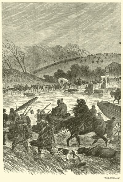 泥の中のキャンペーン、1863年1月 作： American School
