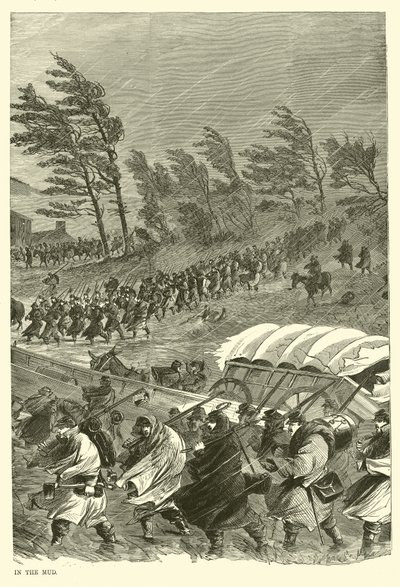 泥の中のキャンペーン、1863年1月 作： American School
