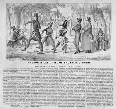 ジョンチャイルズ（ニューヨーク）が発行した州警官の政治ドリル、1838年頃 作： American School