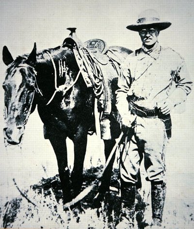 セオドア・ルーズベルトと馬、1885年頃（リソ） 作： American School