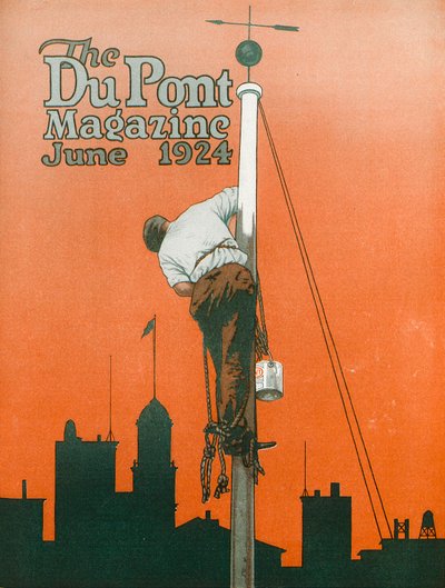1924年6月、DuPont Magazineの表紙には、万能ペイントはありません。 作： American School