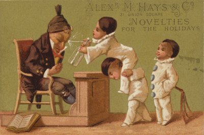 水を噴出する3人の男の子 作： American School