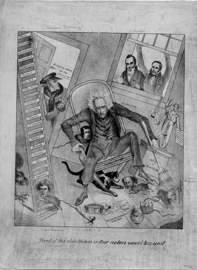 彼のおもちゃや、1つのユニットに相当する4つの暗号、c.1831にうんざりしている 作： American School