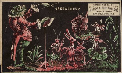 ヒキガエル伝導昆虫バンド 作： American School