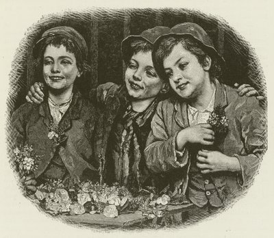 タフなお客様、JGブラウンの絵画より 作： American School