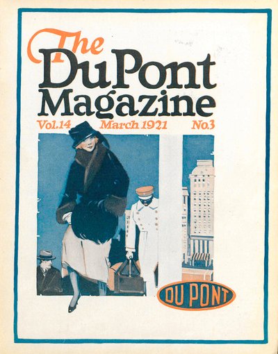 旅行者、デュポン誌の表紙、1921年3月 作： American School