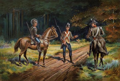 米陸軍、騎兵隊士官および上等兵 作： American School