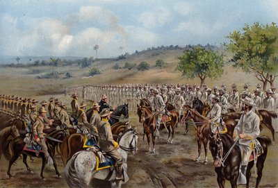 米陸軍、トラル将軍のシャフター将軍へのサンチャゴ降伏 作： American School