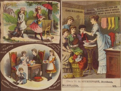 赤い染料の使用 作： American School