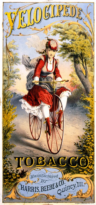 Velocipede たばこ雑誌の広告 作： American School