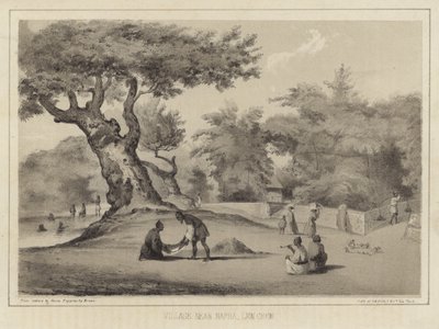 ナパ近くの村、リューチュー（琉球列島） 作： American School