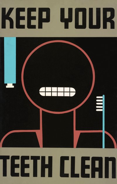 ヴィンテージKeep Your Teeth Cleanポスター 作： American School