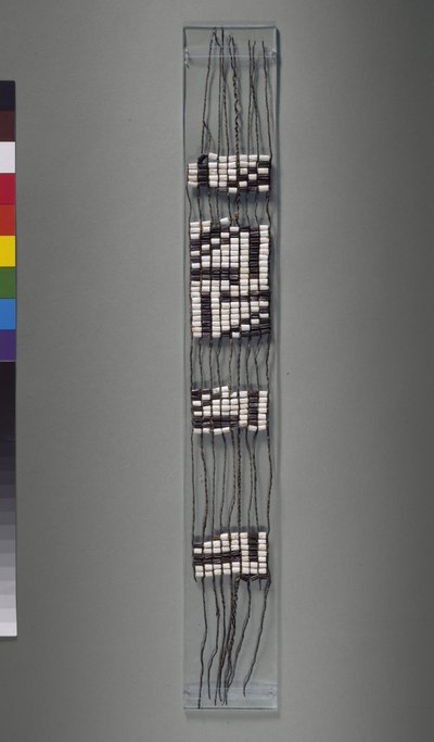 ワンパムベルト アメリカ イロコイ族またはアルゴンク族 17世紀頃 作： American School