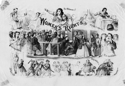 女性の権利c。 1870 作： American School