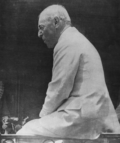 ウッドローウィルソン（1856-1924）1918年、ルミロワール出身のアメリカ合衆国第28代大統領 作： American School