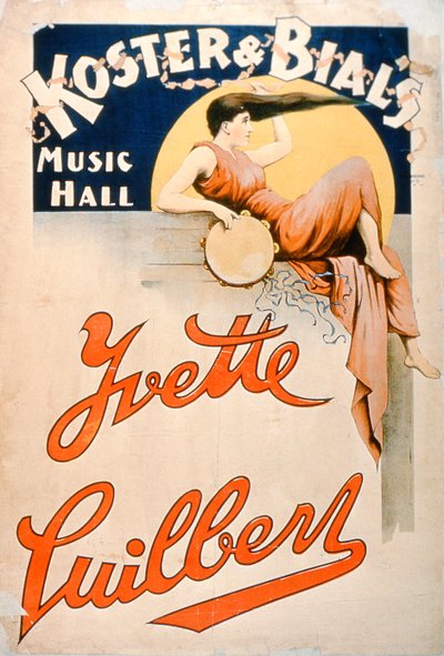 イヴェットギルバート（c.1869-1944）、ニューヨーク、コスターアンドビアルスミュージックホール 作： American School