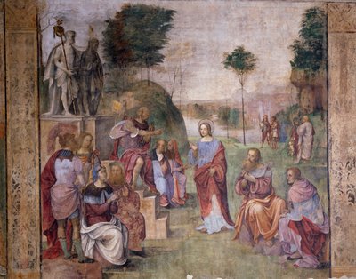 Julgamento de Santa Cecilia (St Cecilia), ca 1506, por Amico Aspertini (1474 ou 1475-1552), afresco, Oratório de Santa Cecilia (St Cecilia), Bolonha, Emilia-Romagna. Itália 作： Amico Aspertini
