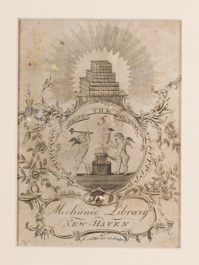 [機械図書館、ニューヘブン] 作： Amos Doolittle