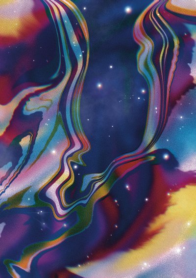 幻想的な宇宙の顔 作： 