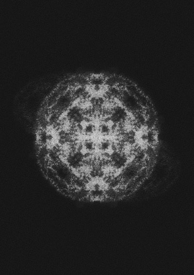 光り輝く抽象的な球体 作： 