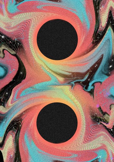 鮮やかな渦巻き 作： 