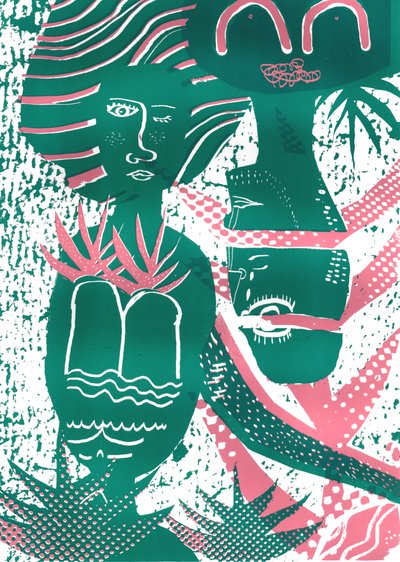 We Grow, 2015（スクリーンプリント） 作： Amy Louise Evans