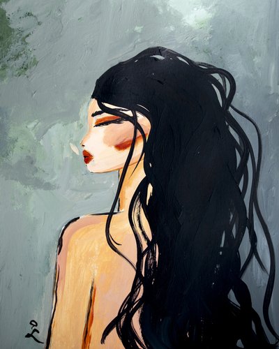 「穏やかな女性」のプロフィール 作： 