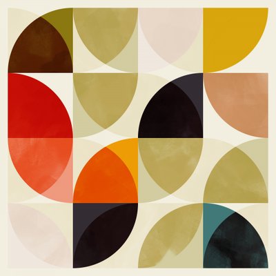 Circles 11月19日  ベージュの四分の一 Circles 入れ子 作： Ana Rut Bre