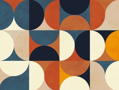 ジオメトリー ニュー12 ブラウン 作： 