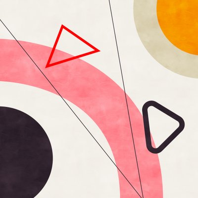 バウハウス中期 幾何学 5 作： Ana Rut Bre