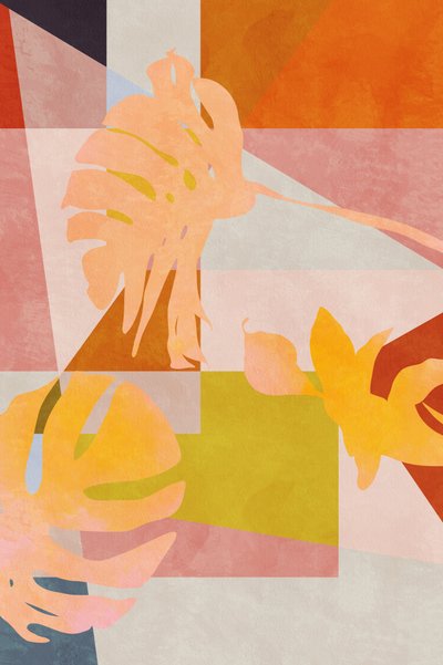 オーガニック・バウハウス・ジオメトリー・リーフ 作： Ana Rut Bre