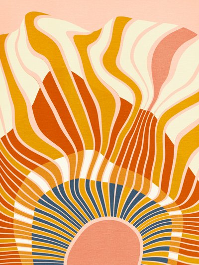 レインボー・プラス・シェイプス  ブルー・マスタード12 作： Ana Rut Bre