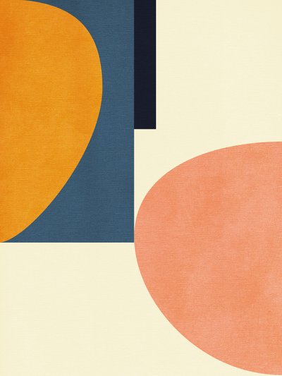 レインボー・プラス・シェイプス  ブルー・マスタード1 作： Ana Rut Bre