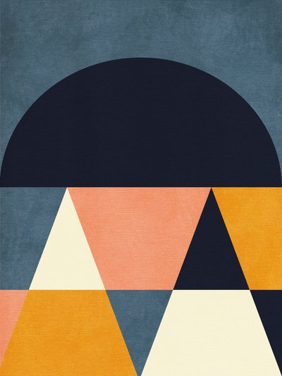 レインボー・プラス・シェイプス  ブルー・マスタード4 作： Ana Rut Bre