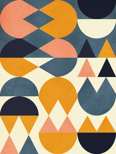 レインボー・プラス・シェイプス  ブルー・マスタード6 作： Ana Rut Bre