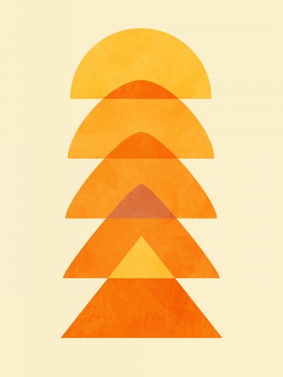 スプリング・ミッド・ラプソディ オレンジ 5 作： Ana Rut Bre