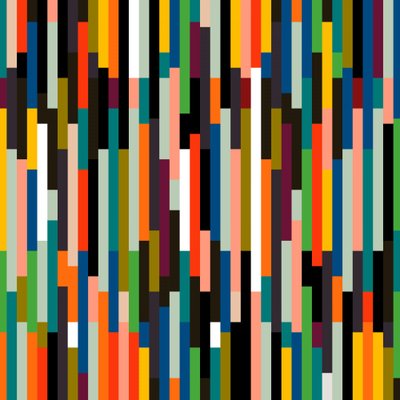 ストライプ レトロ ビッグ 作： Ana Rut Bre