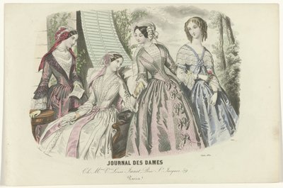 Journal des Dames、1850 年 6 月、No. 1608: Ch. Mme Louis Janet (...) 作： Anaïs Colin Toudouze