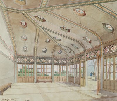 リセヴィクトルユーゴー、パリ、1894年（紙にトイレ） 作： Anatole de Baudot