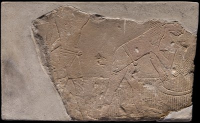 収穫の場面を描いた墓の壁片 作： Ancient Egyptian