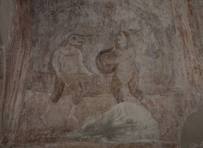 11世紀のHippodromの戦闘シーン 作： Ancient Russian frescos