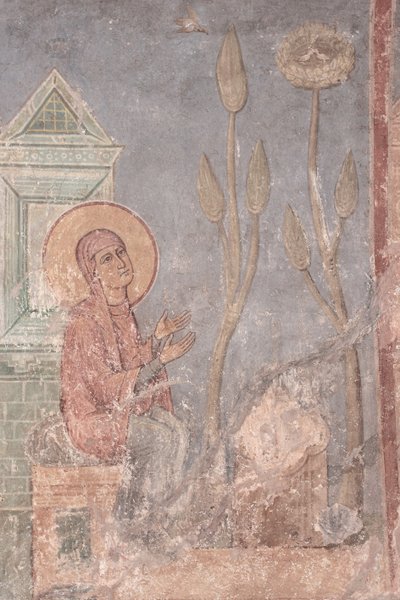 聖アン祈り、12世紀 作： Ancient Russian frescos