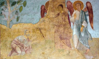 アブラハム旧約聖書三位一体のおもてなし 作： Ancient Russian frescos