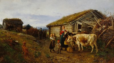 山の牧草地にて 作： Anders Askevold