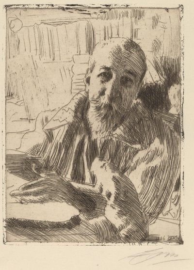 アナトール・フランス、1906年。 作： Anders Leonard Zorn