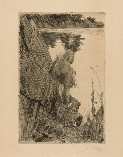 バザー 作： Anders Leonard Zorn