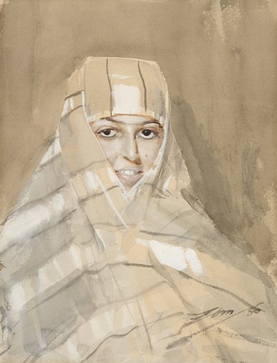 ベドウィンの少女、1886年 作： Anders Leonard Zorn
